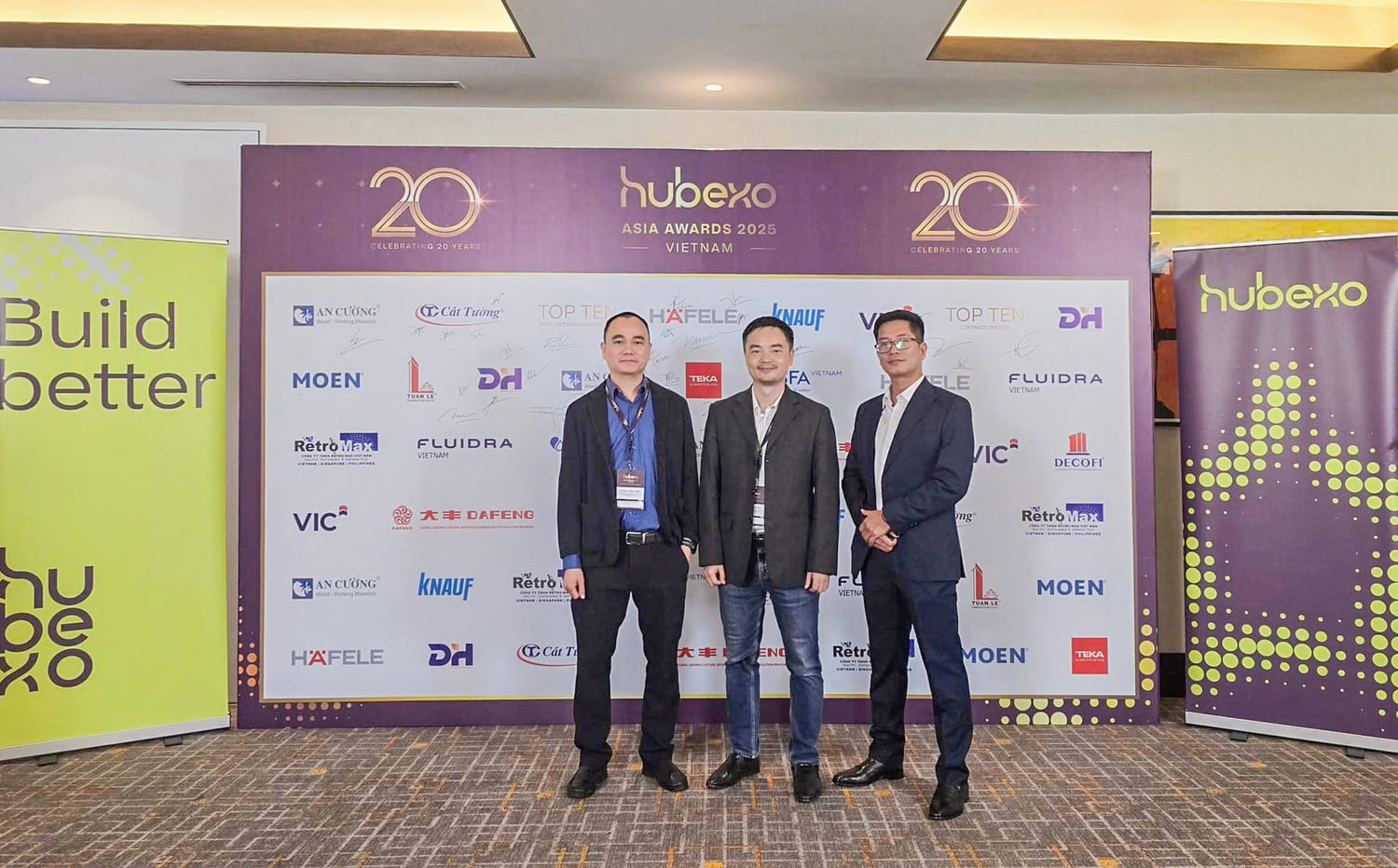 Goome vinh dự được xướng tên trong ” Top 10 Công ty kiến trúc hàng đầu 2025 ” tại Hubexo Asia Awards